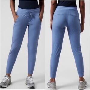 Athleta Pants Womens 10 Petite Blue Trekkie North Jogger Ripstop Hiking Travel